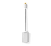 Nedis Adaptador gráfico USB CCTB64680AL02 USB 3.2 Gen 1 USB-C HDMI Alimentación 0,20 m Plateado