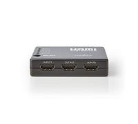 Nedis - Conmutador Hdmi De 5 Puertos - 5 Entradas Hdmi- 1 Salida Hdmi- 1080P- Antracita (Playstation 5)