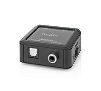 Nedis | Convertidor de audio digital | 1 vía | Entrada de conexión: entrada DC Power/HDMI™ | Salida de conexión: 1 x Audio coaxial/1 x TosLink Female | eARC | Automatic | Antracita