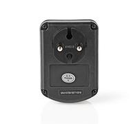 Nedis - Convertidor de corriente - Enchufe a tierra - Equipado con un fusible - Punta de cargador - Transformador - 230 V AC 50 Hz - 45 W - Convertidor - Negro