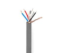 Nedis Cotr15020Gy100 Cable Dmx de 110 Ohmios, 100 m en Bobina, Gris