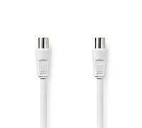 nedis CSGP40200WT100 Cable Coaxial de 90 dB Macho, 10 M, Blanco