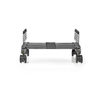 Nedis CSTD101BK Soporte CPU de Sobremesa con Ruedas para Mesa Ajustable Máx 25 kg