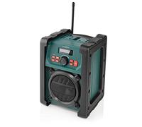 Nedis Dab + Radio | Mesa de ejecución | Dab+ / FM | 2.2" | Monitor Blanco | Funciona con Pilas/Fuente de alimentación de Red | Digital | 15 W | Bluetooth | Despertador | IP65 | Asa de Transporte |