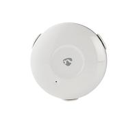 Nedis, Detector de agua redondo inteligente con conexión Wi-Fi y alarma de 50 dB