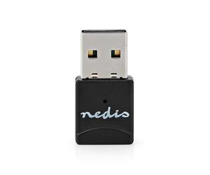 Nedis Dongle de Red - Wi-Fi - AC600-2.4/5 GHz (Dual Band) - USB 2.0 - Wi-Fi Speed Total: 600 Mbps - Windows 10 / Windows 11 / Windows 8