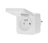 Nedis Enchufe Exterior Conectado Estanco IP44 Vatímetro Zigbee 3.0,