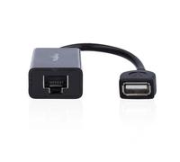 NEDIS Extensión USB 2.0, 1 Conector USB-A, 1 Conector RJ45 Hembra, 1 Conector USB-A, 1 Conector RJ45 Hembra, 50 m, 480 Mbps, niquelado, Redondo, PVC, Color Negro
