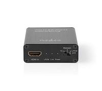 NEDIS Extractor HDMI ™ | Entrada HDMI™ | Salida HDMI™ / TosLink Hembra / 1 x 3,5 mm | Máxima resolución: 4K @ 60Hz | 18 Gbps | Metal, Antracita | Embalaje de cartón 1.00 m Antracita