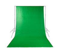 Nedis - Fondo para Estudio fotográfico - 2,95 x 2,95 m - Fácil de Colocar en un Kit de Fondo - Fabricado en algodón Estudio fotográfico - Verde