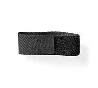 NEDIS Gestor de Cableado Cable Management | Hook and Loop | Click & Go | 6 pcs | PVC | Black Negro 175 mm