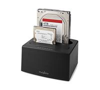 Base de conexión Nedis HDDUDB3210BK SATA USB 3.2 doble bahía clonación autónoma