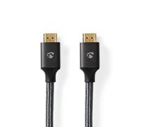 Nedis HDMI a HDMI Ultra High Speed 48 Gbps 8K a 60Hz 2m de cable, Gris antracita