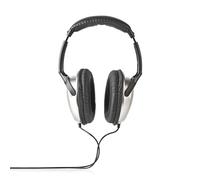 Nedis HPWD1201BK Auriculares Supraaurales con Cable Plata