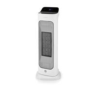 Nedis HTFA20WTW | Calefactor cerámico PTC inteligente | Wi-Fi | 2000 W | 2 niveles de calor | Oscilación | Pantalla digital 10-49 °C | Control por app | Blanco