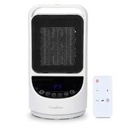 Nedis HTFA22WTW | Calefactor cerámico PTC inteligente | Wi-Fi | 1500 W | 2 niveles de calor | Oscilación | Pantalla de temperatura 10-49 °C | Control por app SmartLife | Blanco