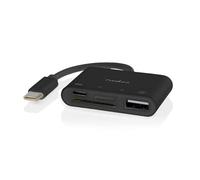 Nedis Hub USB - 1 USB-C - 1 USB A / 1 USB-C - 4 Puertos - USB 2.0 - Alimentación Mediante USB - SD y MicroSD