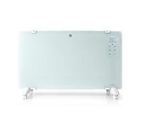 Calentador de convección inteligente Wi-Fi de vidrio de 2000 W con control de suelo/pared SmartLife (blanco) - NEDIS