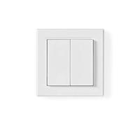 NEDIS Interruptor de Pared Smartlife Interruptor de Iluminación de RF | Doble Blanco