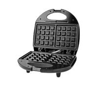 Nedis kawp200bk gofrera 2 barquillo(s) 750 w negro, plata