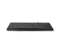 NEDIS KBMU200BKBE Teclado con Cable | USB | Alimentación por USB | Multimedia | AZERTY | disposición BE | Sí
