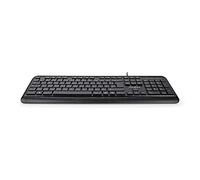 NEDIS KBMU200BKFR Teclado con Cable | USB | Alimentación por USB | Multimedia | AZERTY | disposición FR | Sí