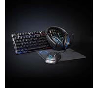 Nedis Kit Gaming Combo | 5-en-1 | Teclado, Headset, ratón y Alfombrilla de ratón | Negro | AZERTY | Disposición FR
