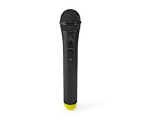 NEDIS Kit Micrófono Inalámbrico | 1 Canal | 1 Micrófono | Cardioide | 40 Hz - 15 kHz | 1500 Ohm | -97 DB | Control de Volumen | Negro