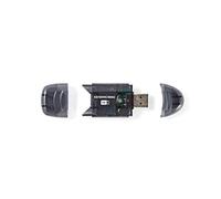 Lector de tarjetas Nedis CRDRU2100BK USB 2.0 Negro SD SDHC MMC