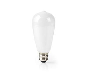 Nedis Lf11Wtst65 Bombilla Led Wi-Fi Inteligente St64-500 Lm 5 W E27, Blanca