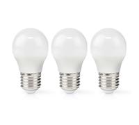Nedis Lote de 3 bombillas LED 4,9 W E27 G45 470 lm Frosted Retro Style, [EEK: F]