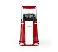 Nedis Máquina para hacer palomitas de maíz, aire caliente para palomitas de maíz saludables bajas en grasa, preparación rápida de 2 a 4 minutos, diseño retro elegante, piezas extraíbles fáciles de