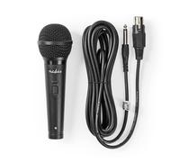 Nedis Micrófono cardioide con cable, interruptor y cable desmontable,