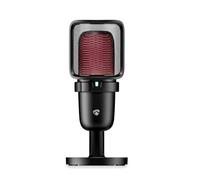 Micrófono de escritorio para juegos con soporte de transmisión USB y filtro pop (negro) - NEDIS