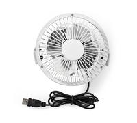 Nedis Mini Ventilador de Mesa 10cm 3W Metal Rotativo 1 Velocidad,