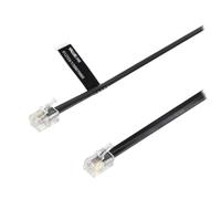 nedis P90101B11 Valueline Telecom Cable RJ10 Male Flat, 1 M, Negro