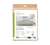 NEDIS Paquete de 2 filtros de grasa universales para campana extractora de 120 g/m, cortable 57 x 47 cm, con indicador de repuesto