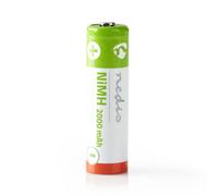 Nedis Paquete de 4 pilas recargables NiMH AA 1,2V CC 2000mAh precargadas,
