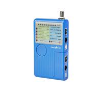 Nedis Probador de Cable RJ45 / RJ11 / BNC / USB con Indicador LED, Azul