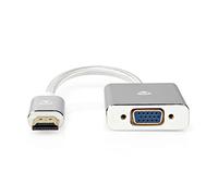 NEDIS VGA | Conector HDMI™ | VGA Hembra | Chapado en Oro | Recto | Cantidad de Productos por Paquete: 1 uds. | Aluminio | Plata | Caja de Ventana