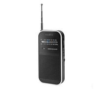 Nedis Radio bolsillo AM/FM pilas con sintonización analógica,