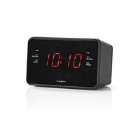 Nedis Radiodespertador Digital Pa ntalla LED de 0.9'' FM
