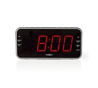 Nedis Radiodespertador Digital Pa ntalla LED de 1.8'' FM