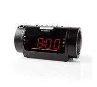 N CLAR005BK - Radio reloj despertador digital, indicador LED, snooze, temporiz
