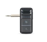 Nedis Receptor de audio Bluetooth AUX 3,5 mm con manos libres, Negro