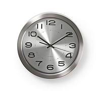 Nedis Reloj de Pared Circular 30 cm de diametro Acero In
