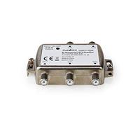 NEDIS SAMP41148ME CATV Amplifier | Ganancia: 9 dB | 85-1218 MHz | Número de Salidas: 4 | Ruta de Retorno | Plata