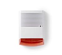 Nedis Sirena de Seguridad Simulada IP44 Blanco/Naranja