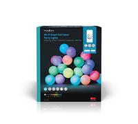 NEDIS SmartLife - LED decorativo - Luces de fiesta - RGB - 20 LED - Interior y exterior - Patrones de movimiento - 10 m - Android/IOS