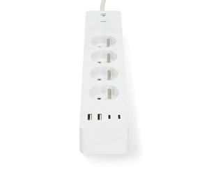 Nedis SmartLife Power Strip - Wi-Fi - Francia/Type E (CEE 7/6) / USB A/USB-C - 16A - 3680W - 2.00m - 0-55°C - Android/IOS - Blanco